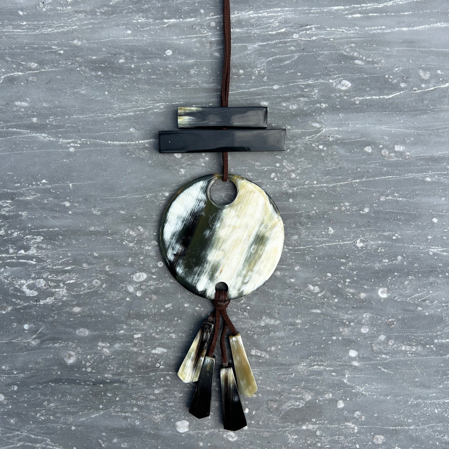 Buffalo horn pendant