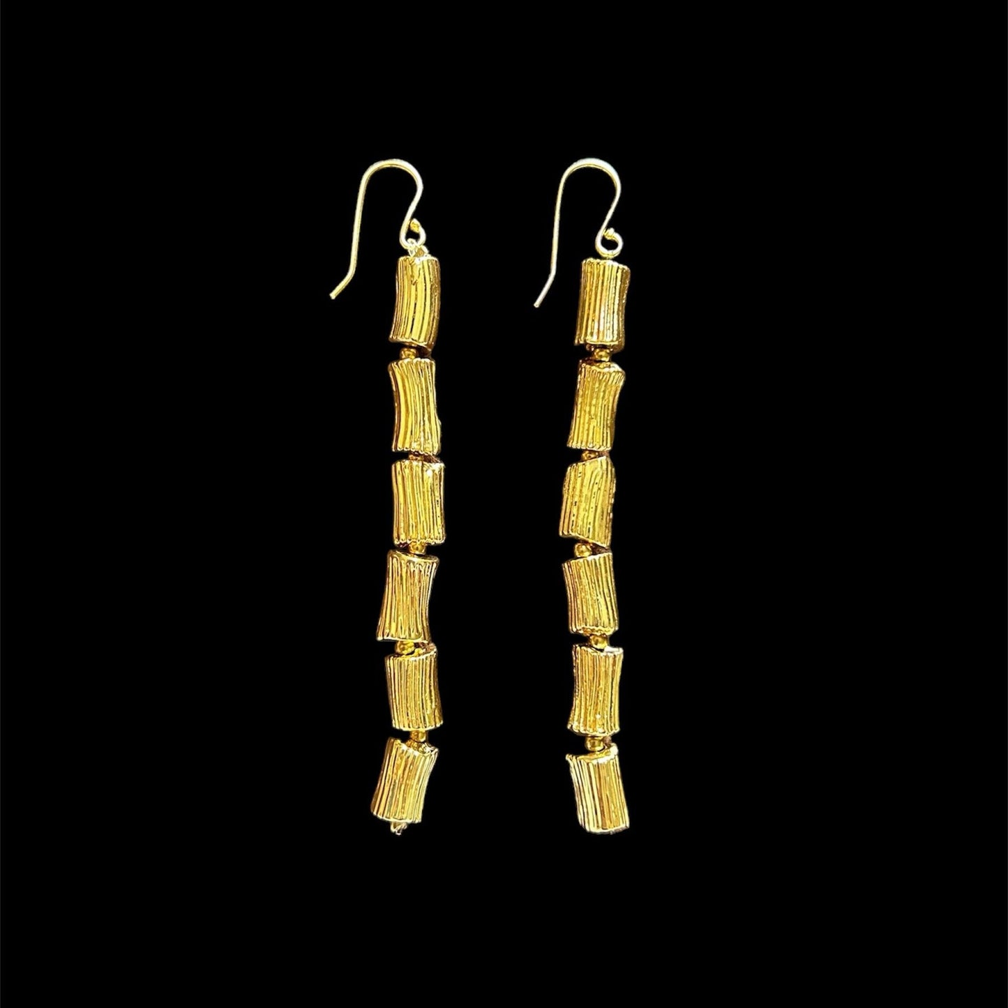 Long bamboo earrings