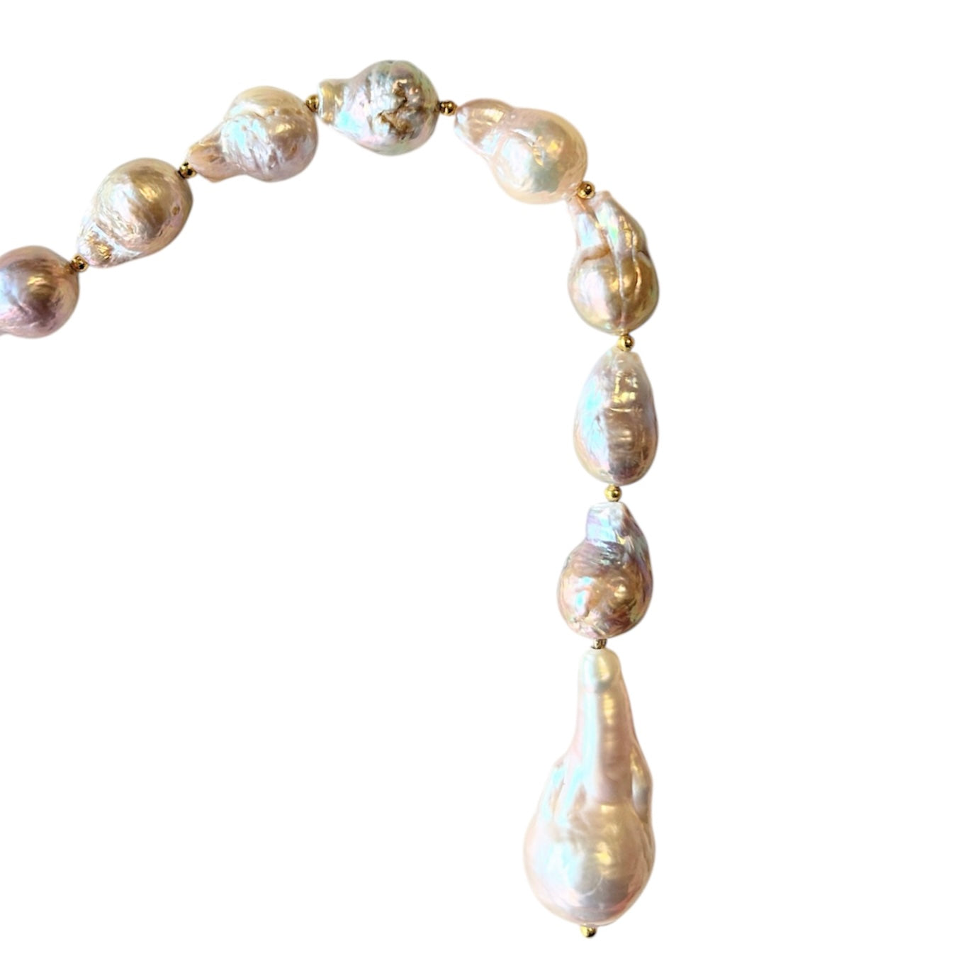 Baroque freshwater pearl lariat