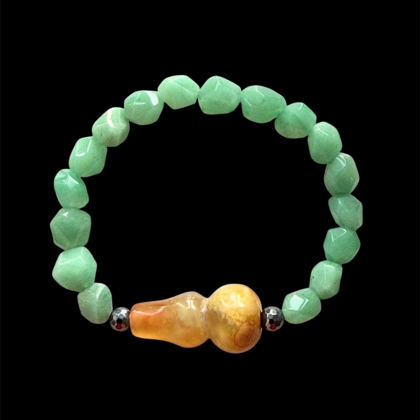 New jade and yellow jade men’s bracelet