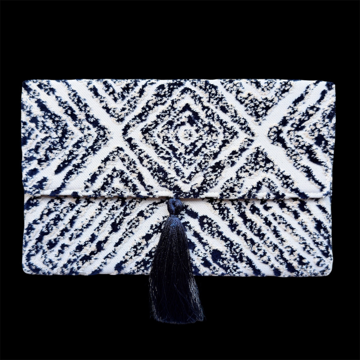 Silk velvet clutch