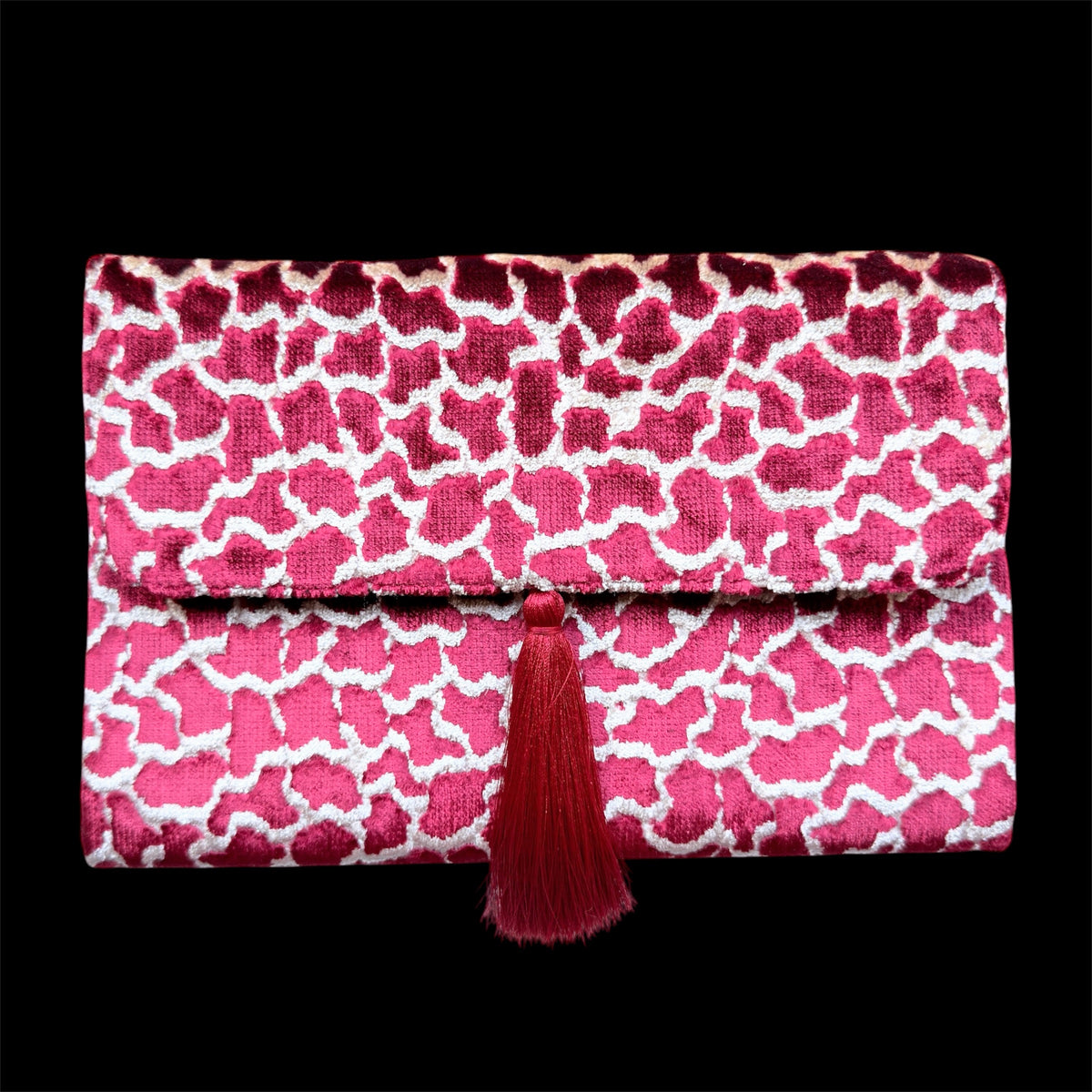 Silk velvet clutch