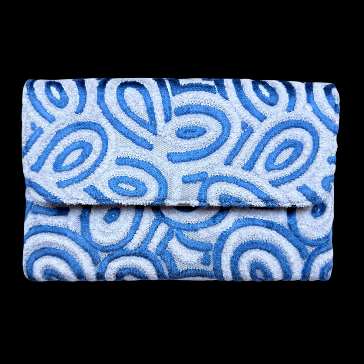 Silk velvet clutch