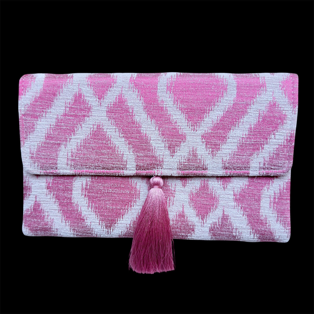 Silk velvet clutch