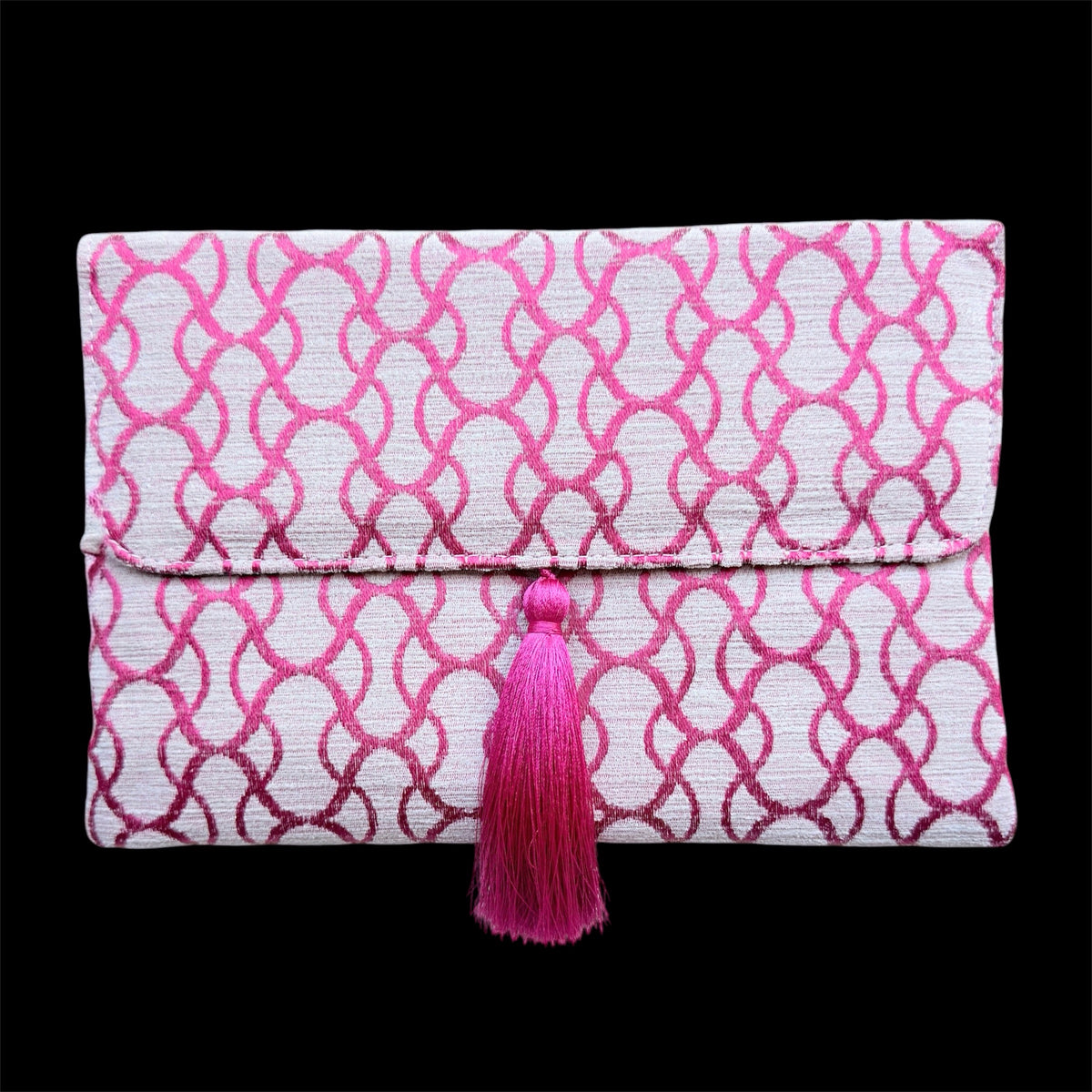 Silk velvet clutch